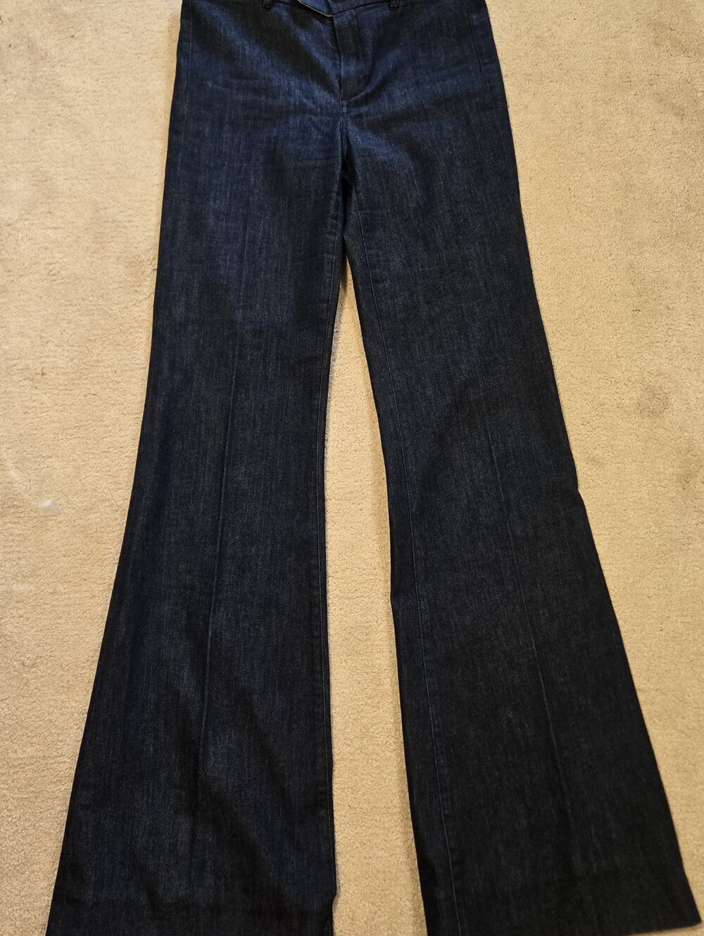 S Max Mara Denim Bell Bottom Jeans  8